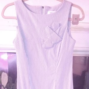 Calvin Klein Seersucker Pencil Dress